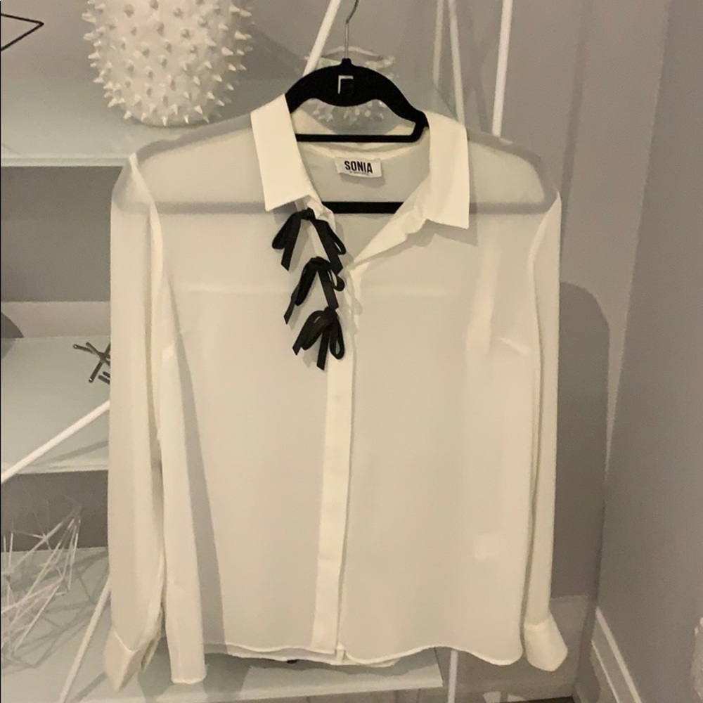 Sonia Rykiel Triple Bow Blouse